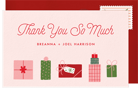 'Presents Galore' Holiday Party Thank You Note