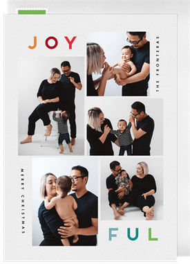 'Joy Collage' Christmas Greetings Card