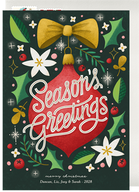 'Festive Greetings' Christmas Greetings Card