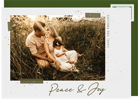'Peace & Joy' Holiday Greetings Card