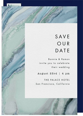 'Lovely Agate' Wedding Save the Date