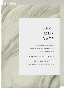 'Lovely Agate' Wedding Save the Date