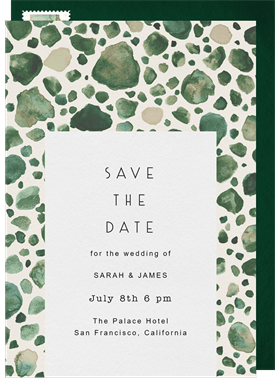 'Scattered Sea Glass' Wedding Save the Date