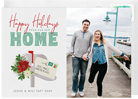 'Festive New Home' Holiday Greetings Card