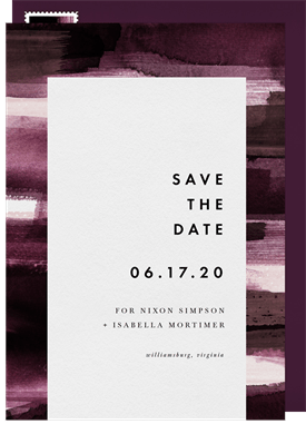 'Two Toned Strokes' Wedding Save the Date