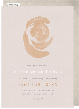 'Subtle Bloom' Anniversary Party Invitation