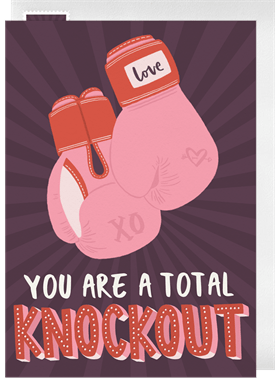 'Total Knockout' Valentine's Day Card