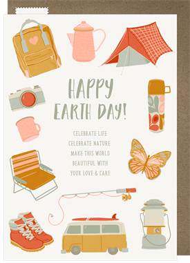'Outdoors Adventure' Earth Day Card