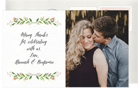 'Floral Branch Frame' Rehearsal Dinner Thank You Note
