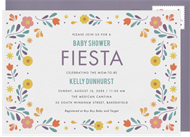 'Floral Fiesta' Baby Shower Invitation