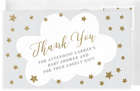 'Twinkle Twinkle' Baby Shower Thank You Note