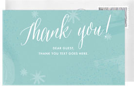 'Winter Baby' Baby Shower Thank You Note
