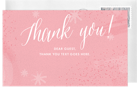 'Winter Baby' Baby Shower Thank You Note