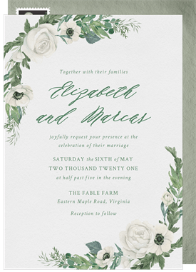 'Garden Romance' Wedding Invitation
