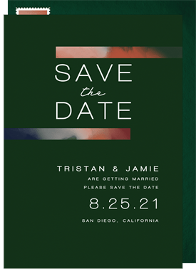 'Artistic Bands' Wedding Save the Date