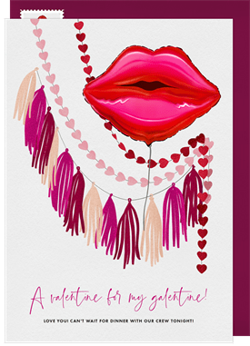 'Pucker Up' Valentine's Day Card