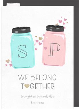 'We Belong Together' Valentine's Day Card