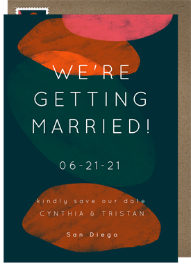'Stacked Stones' Wedding Save the Date