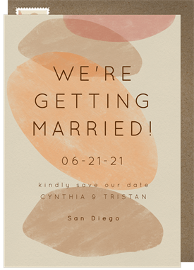'Stacked Stones' Wedding Save the Date