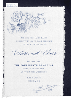 'Natural Love' Wedding Invitation