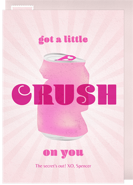 'Crush on You' Valentine's Day Card