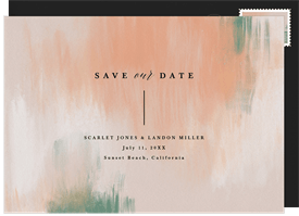 'Linear' Wedding Save the Date