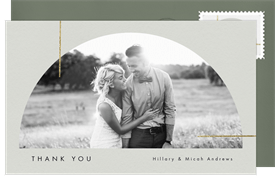 'Mod Arch' Wedding Thank You Note