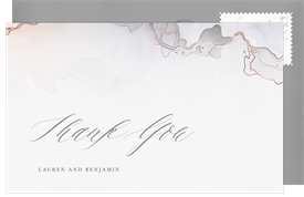 'Ethereal Mist' Wedding Thank You Note