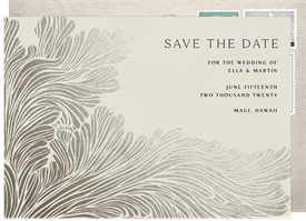 'Tidal Wave' Wedding Save the Date