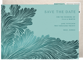 'Tidal Wave' Wedding Save the Date