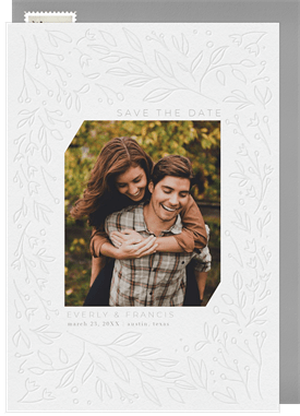 'The Garden' Wedding Save the Date
