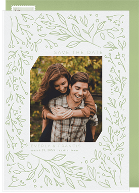'The Garden' Wedding Save the Date