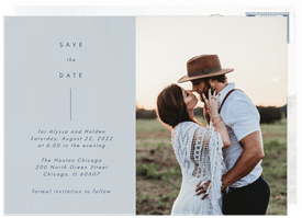 'Simply Minimal' Wedding Save the Date