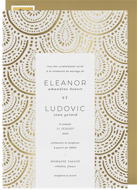 'Royal Scallop' Wedding Invitation