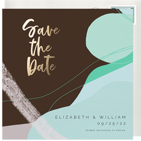 'Abstract' Wedding Save the Date