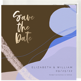 'Abstract' Wedding Save the Date