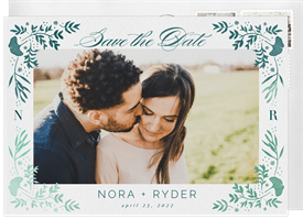 'Ginkgo Leaves' Wedding Save the Date