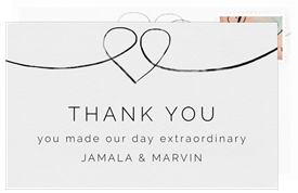 'Couple In Love' Wedding Thank You Note