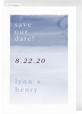 'Ombre Wash' Wedding Save the Date
