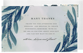 'Loving Branches' Wedding Thank You Note