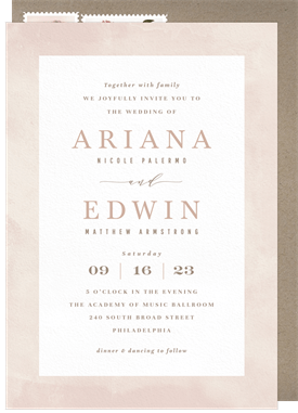 'Ariana' Wedding Invitation