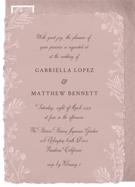 'Floral Elegance' Wedding Invitation