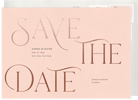 'Elegant Have And Hold' Wedding Save the Date