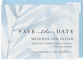'Shadowed Palms' Wedding Save the Date