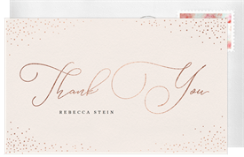 'Shimmer And Sparkle' Bat Mitzvah Thank You Note