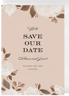 'Dreamy Roses' Wedding Save the Date