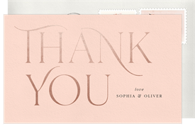 'Elegant Have And Hold' Wedding Thank You Note