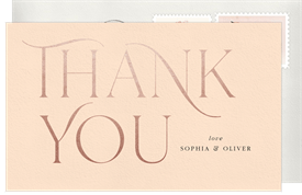 'Elegant Have And Hold' Wedding Thank You Note