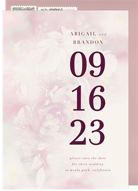 'Ethereal Roses' Wedding Save the Date