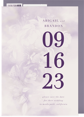 'Ethereal Roses' Wedding Save the Date
